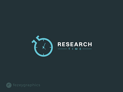 Research time logo design artwork branding business clock combination design graphic design illustration lab logo logomark minimalist modern socialmediapost typography vector