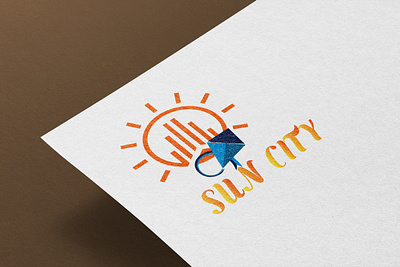 SUNCITY LOGO branding design graphic design illustration logo logo design luxury sun and kite sun kite suncity suncity logo sunkite logo typography vector