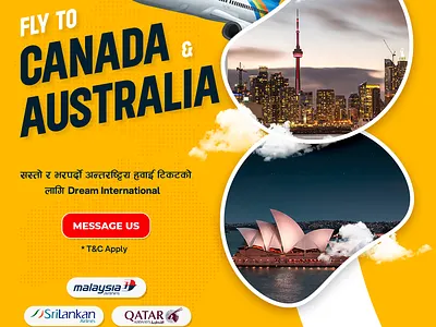 Fly to Canada Flyer Design design flyer graphic design social media post