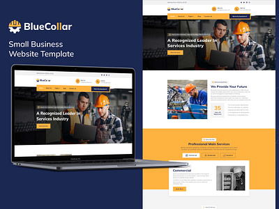 BlueCollar - Business Webflow Website Template Design branding business community creative design homepage illustration inspiration minimalist small business template ui uidesign user interface web agency web design webflow webflow design website website design