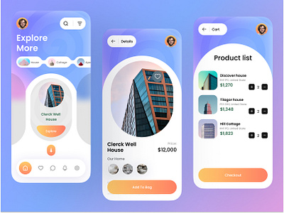 Real state app design apartment app design app development app interface elite apartment house rent mobile app mobile ui property real estate agency real state real state app design real state ui design rent app rental app uiux