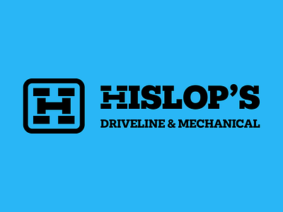 Hislop's Driveline & Mechanical adobe automotive brand identity branding design logo mechanic