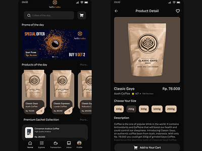 Coffee App Design app appdesign branding coffee coffee app design gayo illustration indonesia kopi logo mobile mobile app ui uidesign uiux ux uxdesign uxui