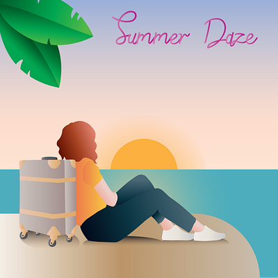 Summer Daze Album Illustration design graphic design illustration illustrator vector