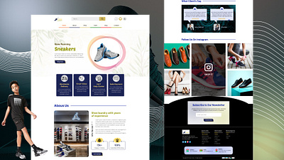 Shoes Brand Ui Design 3d animation branding design graphic design illustration logo motion graphics ui ui design vector