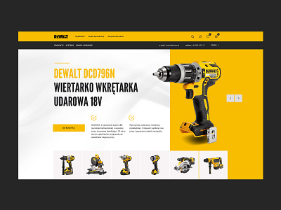 DeWalt design graphic design ui user experience user interface ux web design