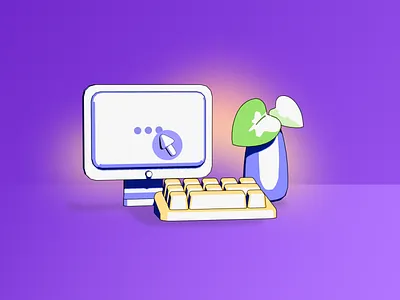 Connecting... 2d art 3d art animation app art direction artist blender c4d dashboard illustration internet laptop logo tech ui uiux ux website work from home workspace