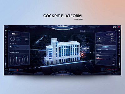 Cockpit Platform x FUI animation blender city data data visualization digital visualization fui hud interface ui uiux ux web website