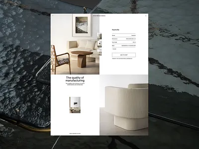 Furniture E-commerce Exploration archi architecture chair design ecomm ecommerce furniture interior layout minimal minimalist modern photography shop typography ui web design webshop website whitespace