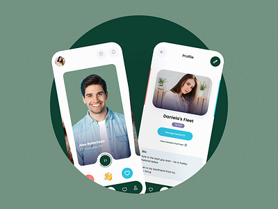 Dating Mobile App UI 👩‍❤️‍👨 animation app app design chat chatting concept dating dating app interface ios matching mobile mobile app mobile design online dating social media swipe tinder ui ux