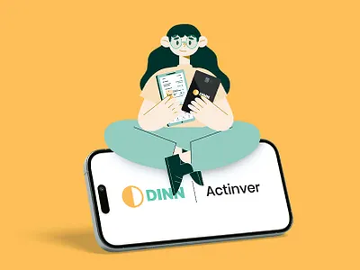 DINN adobe creative design digitalart girl illustration illustrator socialmedia vector wacom