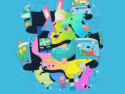 Mess design graphic design illustration vector