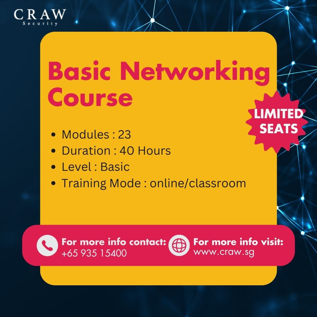 basic networking course by craw security on Dribbble