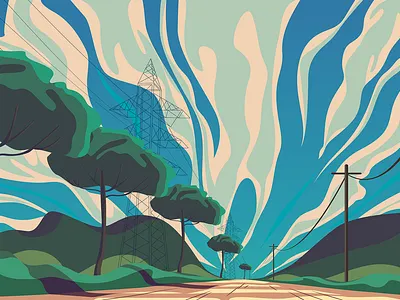 Road design graphic design illustration vector