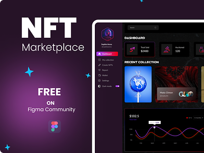 NFT MarketPlace branding graphic design logo ui