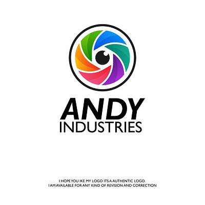 Logo Project For Film Making Company ANDY INDUSTR 3d animation branding graphic design logo ui