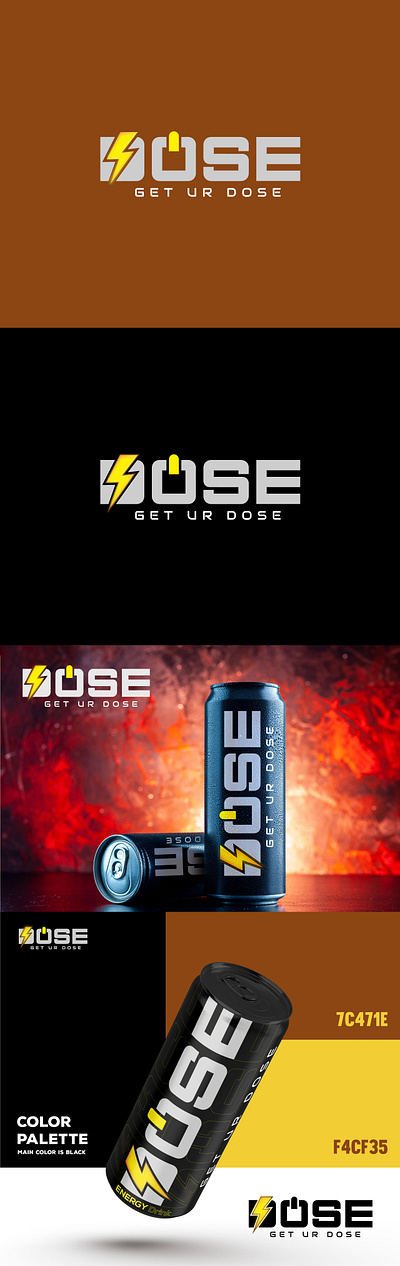 Energy Drink Logo and Product Design