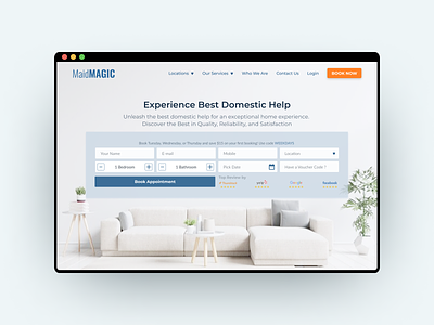 House cleaning web design cleaning web design company web design homepage hompage design house cleaning design house cleaning web design landing page design landing page web design minimalist design service design ui design ui web design ui website design ux design web design website design