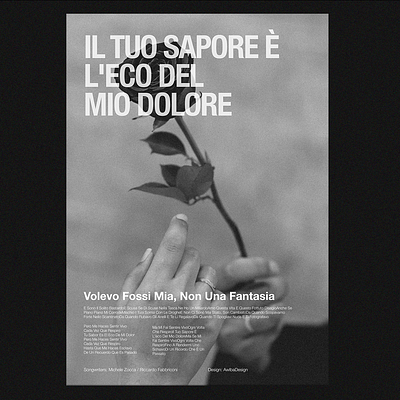 IL TUO SAPORE POSTER design graphic design music poster typography