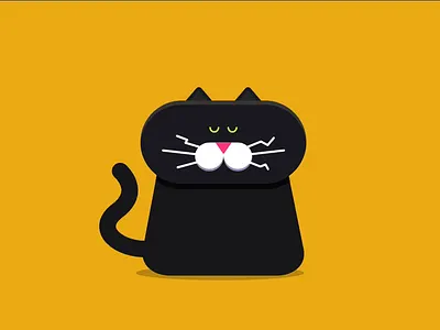 Cat demo animation cat cut demo laoding motion motion graphics ux