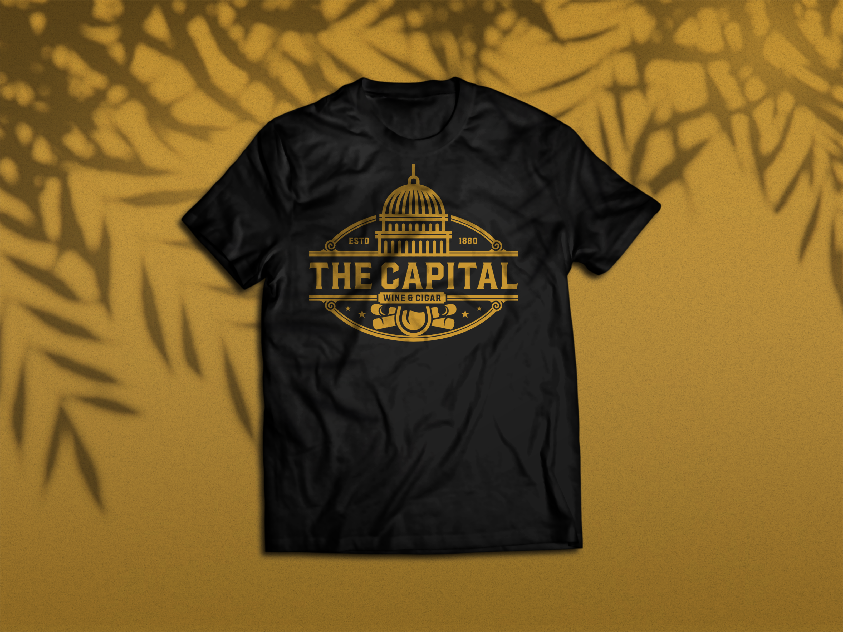 The Capital Logo Design capital capital logo cigar cigar logo logo vintage vintage logo wine wine logo