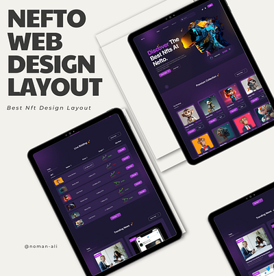 Nft Website Landing Page Design branding design figma ui ui design ui ux design
