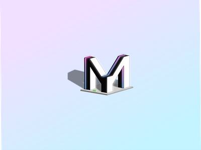 logo M-Y 3D Cube 3d cube design logo