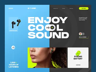 Sound Website design interface product service startup ui ux web website