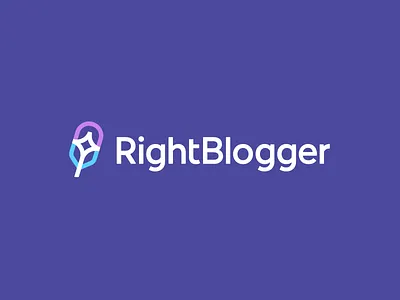 RightBlogger ai artificial intelligence branding feather identity logo logo designer magic magic wind necromancy pen spell startup logo symbol tech witchcraft write writer