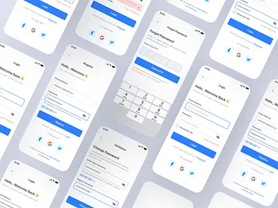 Login and Sign Up Interface Mobile App aut authentication authentication ux create account design forgot password ui login and register ui login ui login ux login ux design mobile create account mobile login register ui register ui design sign in and sign up sign in ui sign up ui ui design uiux ux design