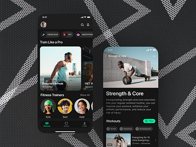 Creator Fitness App Design - Home/Program Screen app screen art direction design fitness mobile screen product design ui ui design userexperience