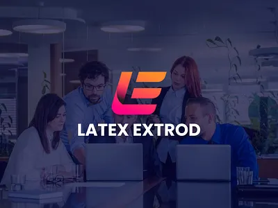 Latex extrod logo branding business logo corporate custom logo design graphic design logo professional logo typography