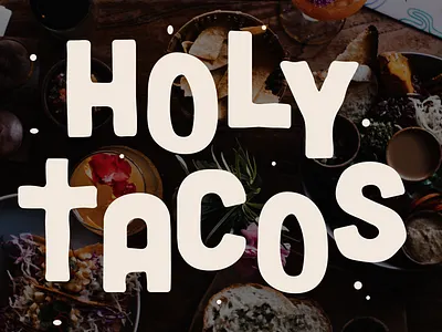Holy Tacos - Logo & Illustrations bold logo brand design brand identity brand identity design branding design food branding graphic design illustration logo logo design logo illustration logotype restaurant logo taco branding visual identity