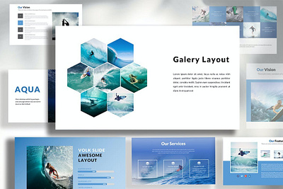 Aqua Surfing Powerpoint abstract annual business clean corporate download google slides keynote pitch pitch deck powerpoint powerpoint template pptx presentation presentation template professional slides template ui web