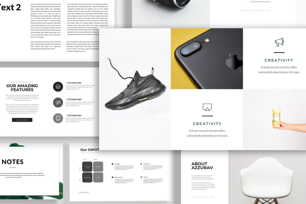 Azzurav Minimal Powerpoint abstract annual business clean corporate download google slides keynote pitch pitch deck powerpoint powerpoint template pptx presentation presentation template professional slides template ui web