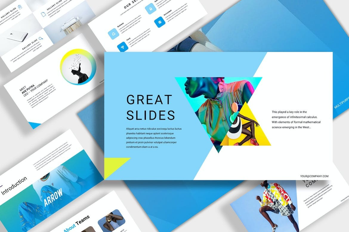 Arrow Creative Powerpoint abstract annual business clean corporate download google slides keynote pitch pitch deck powerpoint powerpoint template pptx presentation presentation template professional slides template ui web