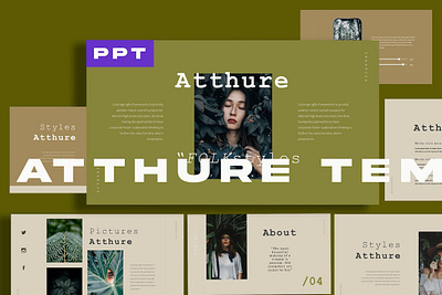 Atthure - Branding Powerpoint abstract annual business clean corporate download google slides keynote pitch pitch deck powerpoint powerpoint template pptx presentation presentation template professional slides template ui web