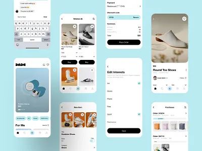 Dade - Online Marketplace App app buy clean design e commerce e shop flat market marketplace minimalistic mobile online store p2p platform sell shop shopping store ui ux