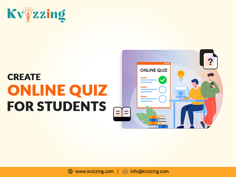 create online quiz for students by Kvizzing on Dribbble