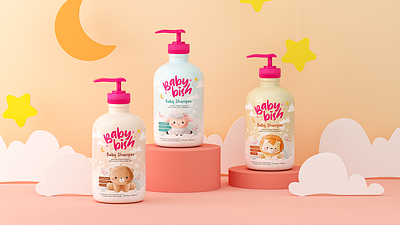 Babybish Shampoo - Packaging Design branding design graphic design illustration logo packaging packaging design