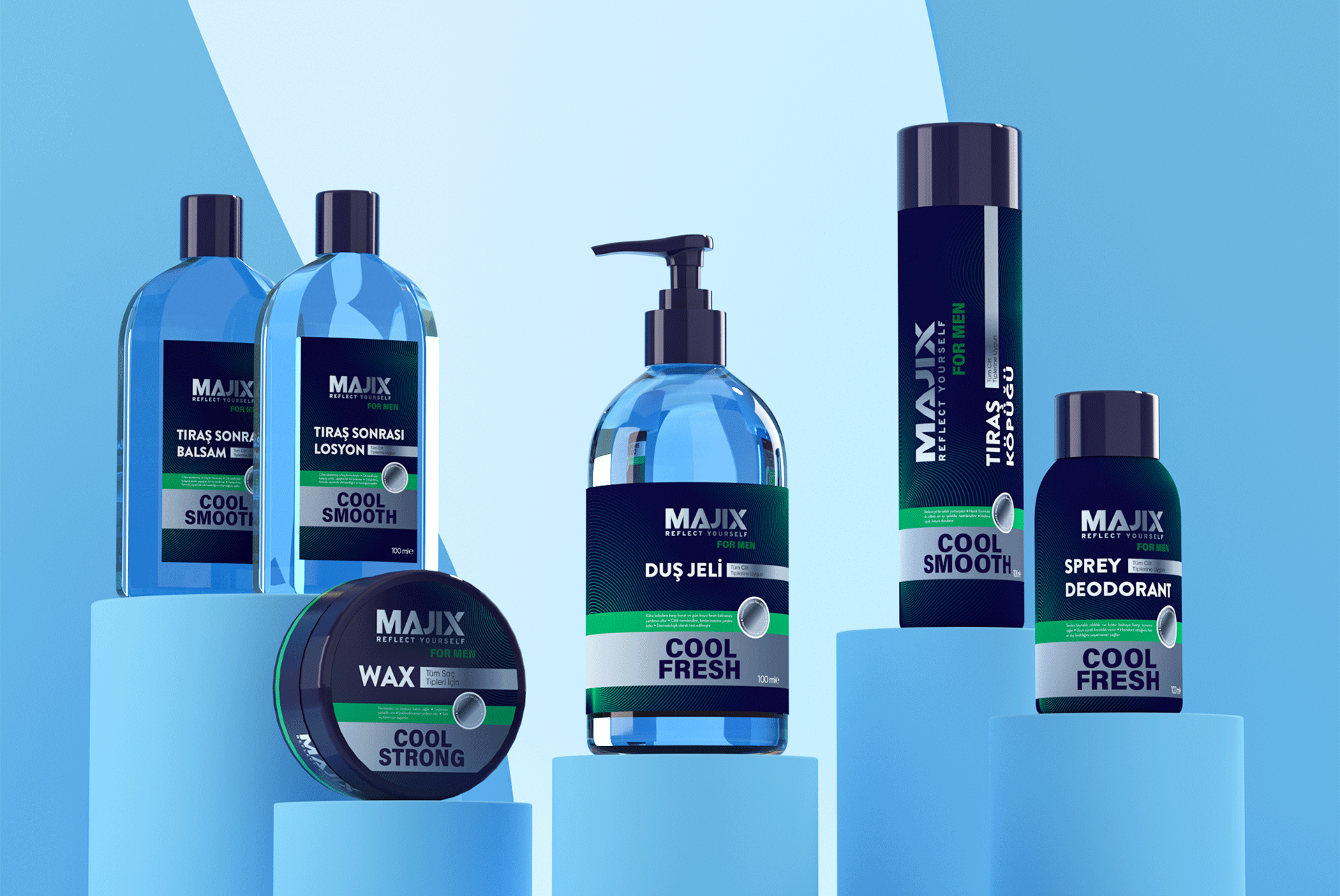 Majix Men Care - Packaging Design branding design graphic design illustration logo packaging packaging design vector