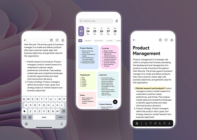 Notes app concept app branding design graphic design typography ui ux