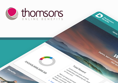 Thomsons Online Benefits design ui ux