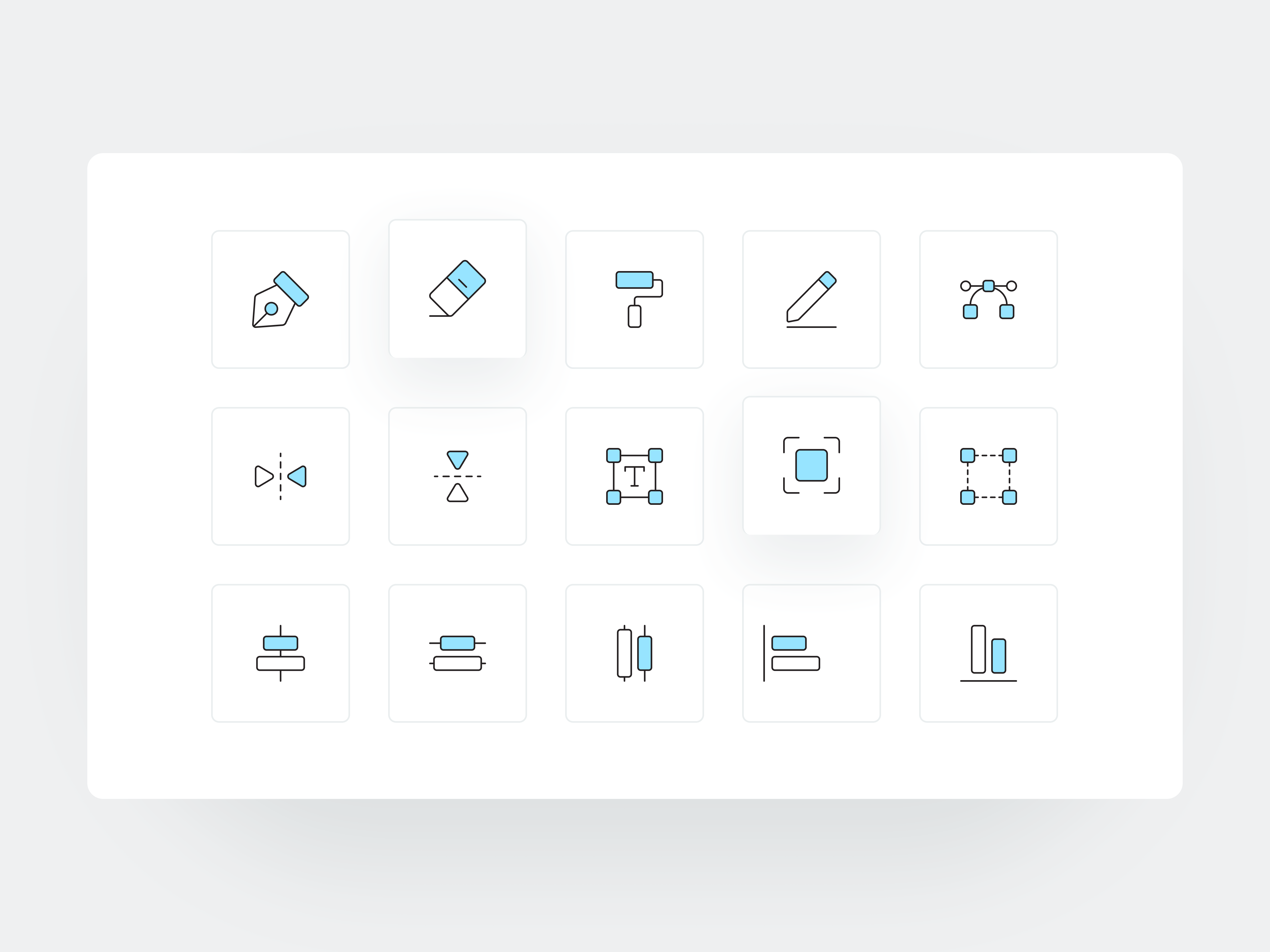 Design Tools - Line Icons design icon iconography icons iconset illustration line icons tools ui ui icons uiux