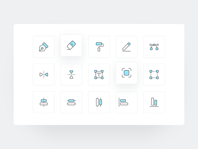 Design Tools - Line Icons design icon iconography icons iconset illustration line icons tools ui ui icons uiux