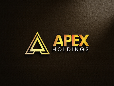 Apex Holdings Logo 3d branding design graphic design illustration logo typography vector