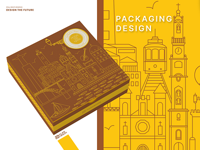 Packaging Design // Moda da Nata adobe illustrator bakery box branding design graphic design illustration line work logo minimalist modern packaging portugal print turkey typography vector