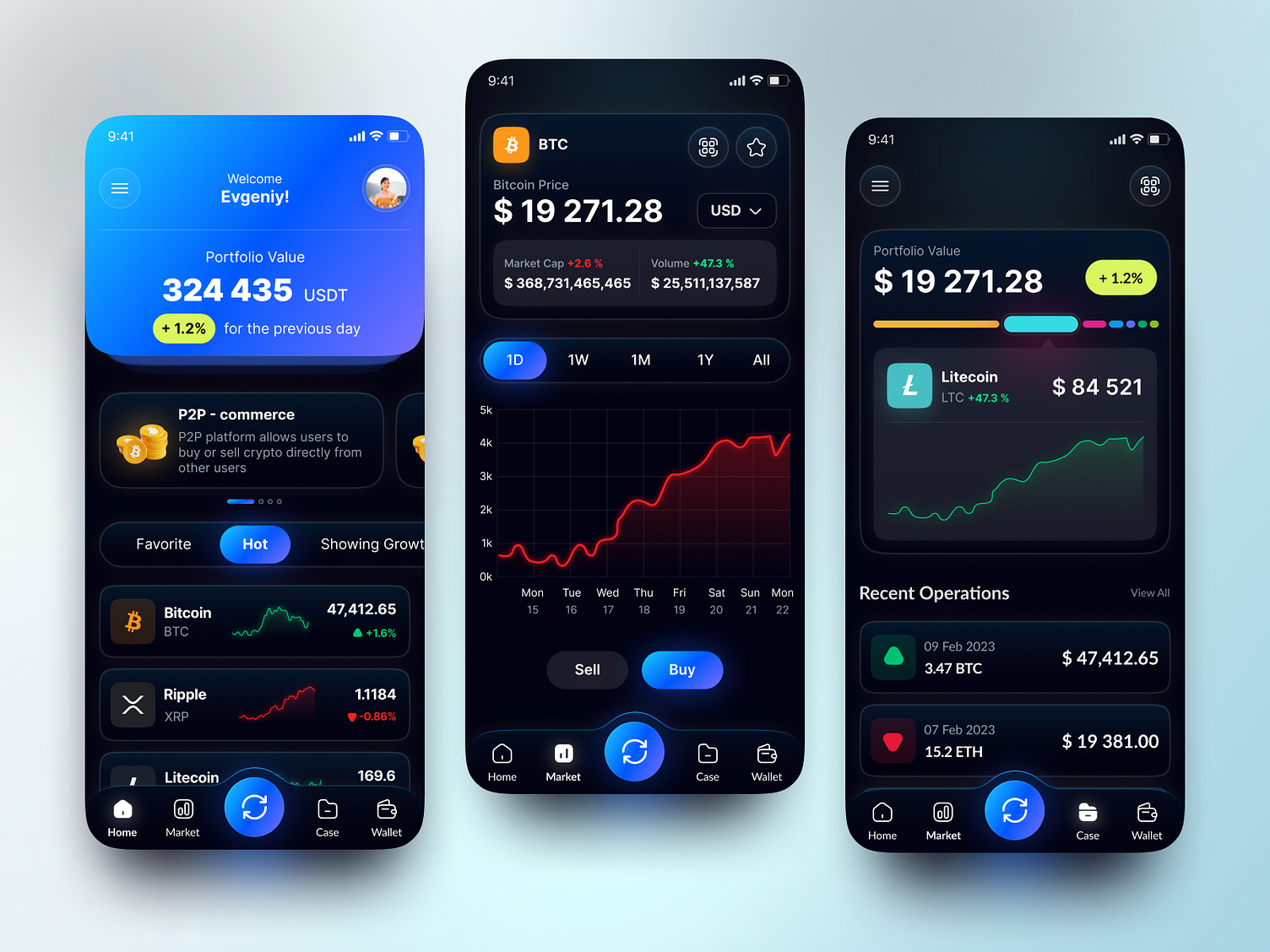 multiple portfolios crypto currency android