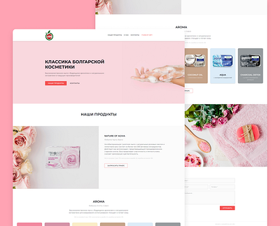 Soap Manufacturer Website Design corporate landing pink red soap ui ux web design website