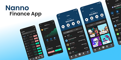 Finance Mobile Application app branding design finance graphic design mobile typography ui ux